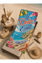 Vintage La Dolce Estate Mediterranean Coast Poster Patterned 70X150 Beach Towel - Cotton Bath Towel
