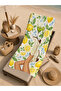 Mediterranean Lemon Garden and Female Figure Patterned 70X150 Beach Towel - Cotton Bath Towel - 5