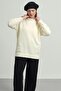 Women's Wool Blend Soft Textured Premium Quality Crew Neck Knitwear Sweater - 2