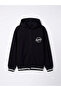 Hooded, Zippered, Pocketed, Embroidered, Ribbed Children's College Coat / School Coat - 3