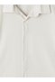 Özmarka New Season Beige Regular Fit Striped Men's Shirt - 7