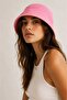 Betty Bands Women's Pink Bucket Hat – Textured Fabric Summer Sailor Hat - 7