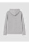 Gray Hooded Men's Zippered Sweatshirt - 8