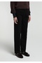 Slim Tapered Fit Women's Black Denim Jean Pants - 4