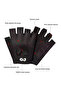 Premium Series Mesh Anti-Sweat Half Finger Fitness Pilates Palm Anti-Slip Silicone Sports Gloves - Size L - 5