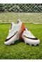 Crampon Carpet Field High-Top-Socked Men's Children's Soccer Shoes White-Orange - 2