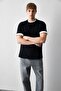 100% Cotton Boxy Fit Henley Collar Short Sleeve T-Shirt H8421Ax26Au - 3