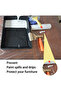 Plastic Protection Drop Sheet and Masking Tape-20 M2 (4x5m), 30 Microns, HDPE, Multi-Purpose, Disposable - 3