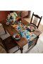 This 72-inch long table runner features tassels, a tropical rainforest embroidery pattern, and is a beautiful dressing table runn... - 5