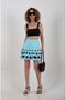 Blue Polka Dot Mini Skirt - 3