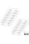 12 Clear Self-Adhesive Hooks for Shower Corner Handrails