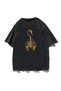 Mi̇ngalondon Washable Gothic Scorpion Unisex Vintage T-Shirt - 2