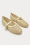 Women's Buckle-Ballet Shoes Straw Shoes Knitted Patterned Daily Summer Ballet Flats - 3