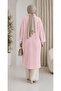 Women's Shawl Collar Oversized Knitwear and Long Cardigan with Bearded Fur - 4