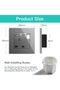 Single Switched Wall Socket 1 Gang Black with USB C & USB A Charging ports, Wall Switch Power - 7