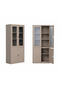 Beige Iron File Cabinet 185x85 cm - 3