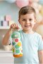 420 ml Green Geometric Shapes Steel Water Bottle for Boys - 60001 - 5