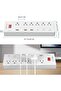 سلك تمديد بطول 1.8 متر مع منافذ USB، شريط طاقة بـ 4 مخارج مع 3 منافذ USB ومنفذ USB-C واحد، E - 3