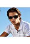 Polarized Sunglasses for Men Eyewear Rectangular Men's Glasses Lightweight PC Frame UV400 P - 2