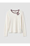 Esvab • Modern & Distinctive Zero Roba Collar Heart Detailed Girls' T-Shirt