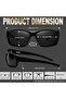 Polarized Sunglasses for Men Eyewear Rectangular Men's Glasses Lightweight PC Frame UV400 P - 3