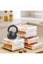 Egg Holder for Refrigerator, Large Capacity Clear Fridge Organizers and Storage, Plastic egg - 4
