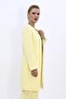 Zero Collar Plain Long Coat-Yellow - 6