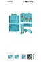 Bluye pp lunch box 5 compartment 1330ml with dip sauce and cutlery