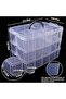 Stackable Storage Container Box, Multi-Compartment Plastic Storage Solution for Craft Suppl - 2