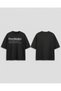 Overthinker Slogan Printed Oversize T-Shirt Unisex 80% Cotton Boxy Fit Streetwear T-Shirt Thick Textured - 3