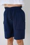 Women's Muslin Shorts High Waist with Pockets Oversize 100% Cotton - 2
