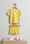 Children's Unisex 100% Cotton Hi Printed Summer Set-Blue