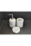 White Marble 4-Piece Bathroom Set - 4