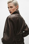 New Season Zw Collection Soft Textured Leather Jacket - 4