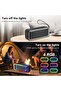 مكبر صوت بلوتوث المحمول ، مكبر صوت لاسلكي ستيريو عالي 30W مع باس عميق وأضواء RGB ، بلوتوث - 4