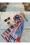 Multi-Colored Geometric Pattern Women's Shawl Abstract Modern Pattern Daily Shawl - 2