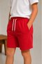 Cotton Unisex Girls Boys Shorts 5 6 7 8 9 10 11 12 13 14 Years Old Solid Colors Non-Printed Pink Yellow Blue Burgundy Red - 2