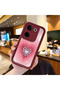 Tecno Camon 20 Compatible Pink Gradient Heart Spider Web Patterned Silicone Case - 2