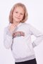 Girl's Printed Kangaroo Pocket Long Sleeve Hooded Sweatshirt - 2