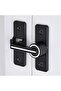 Barn door lock night light 180掳 rotation black. - 2