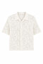 Patterned Ecru Shirt Knitwear