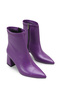 Adara Lia Women's Pointed Toe Heeled Boots 00121650 Purple Skin - 3
