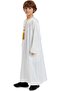 Boys Coat & Jacket Product Category Arabic Thobe Muslim Thobe Long Sleeve Kaftan Crew Robe National - 5