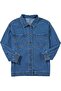 Women's Jean Jacket Oversized Boyfriend Button Up Shirt Shacket | Denim Fabric, Long Sleeve, Button - 4