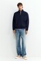 Fermuarlı dik yaka sweatshirt - 2