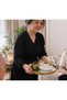 Turkan Decorative Luxury Organizer, Round Serving Tray