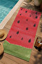 Red Watermelon Slice and Black Seed Pattern 70X150 Beach Towel - Cotton Bath Towel - 3