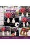 2-Piece Car Air Conditioning Ornament Set with Poppy Flower Cipso Vase, Car Interior Air Conditioning Grille Ornament, Pink & Lilac Glove Box Decoration - 4