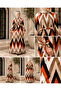 Rainbow Sleeved Tunic Viscosse Dress with Tie Belt - 2