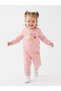 Cotton Floral Detailed Snap Fastener 2-Piece Baby Girl Set - 3